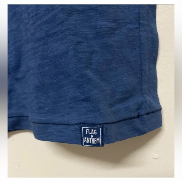 Flag & Anthem Mens T-Shirt Medium Navy Graphic Tee Adult Short Sleeve Boulder Br - Picture 6 of 11